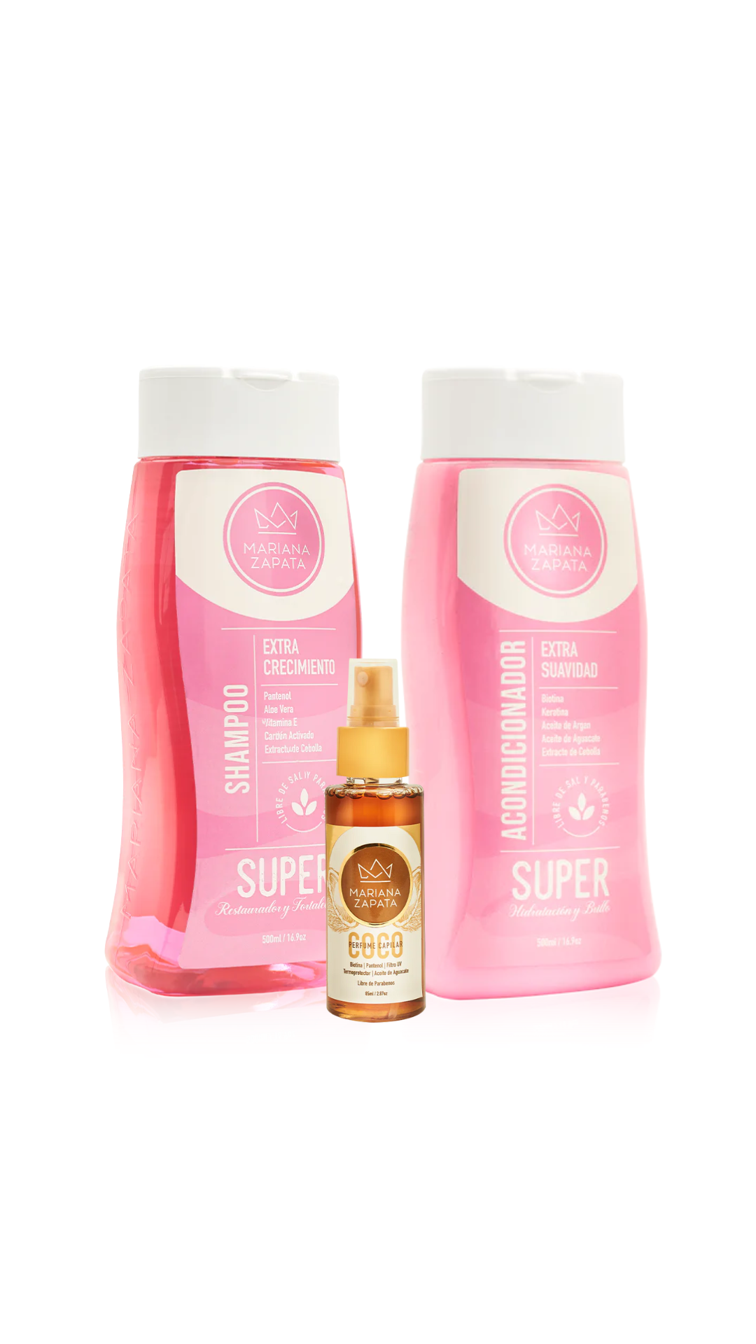 Kit Capilar By Mariana Zapata – Crecimiento, suavidad y brillo con aroma irresistible