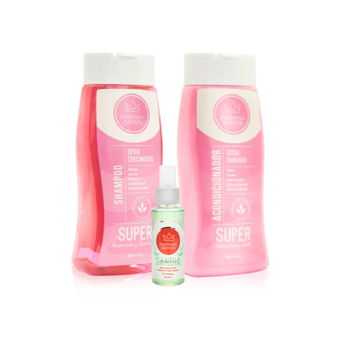 Kit Capilar By Mariana Zapata – Crecimiento, suavidad y brillo con aroma irresistible