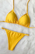 Load image into Gallery viewer, Bikini tipo Tanga color Amarillo
