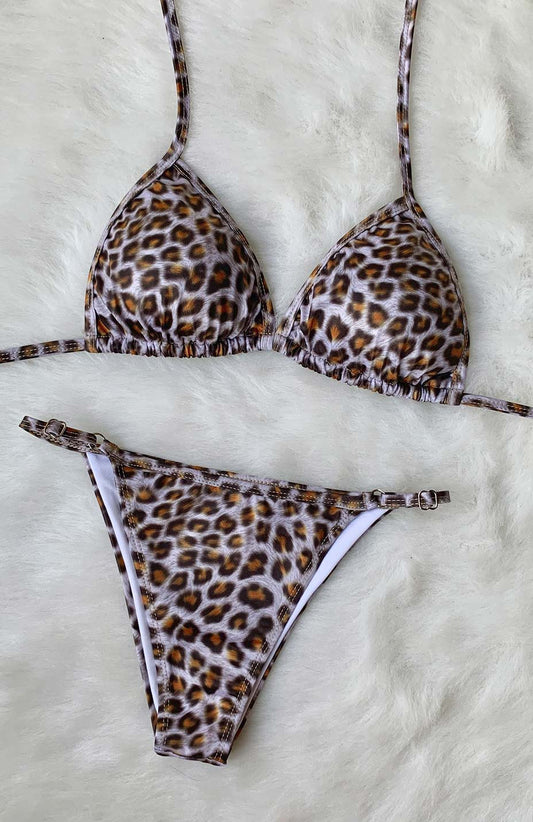 Bikini tipo Tanga con estampado animalprint de Cheetah