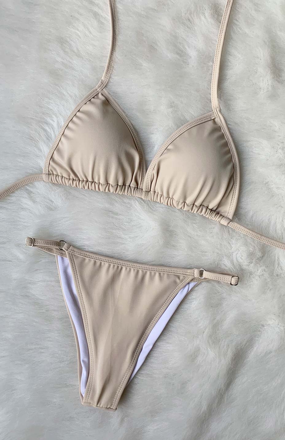 Bikini Tipo Tanga color beige