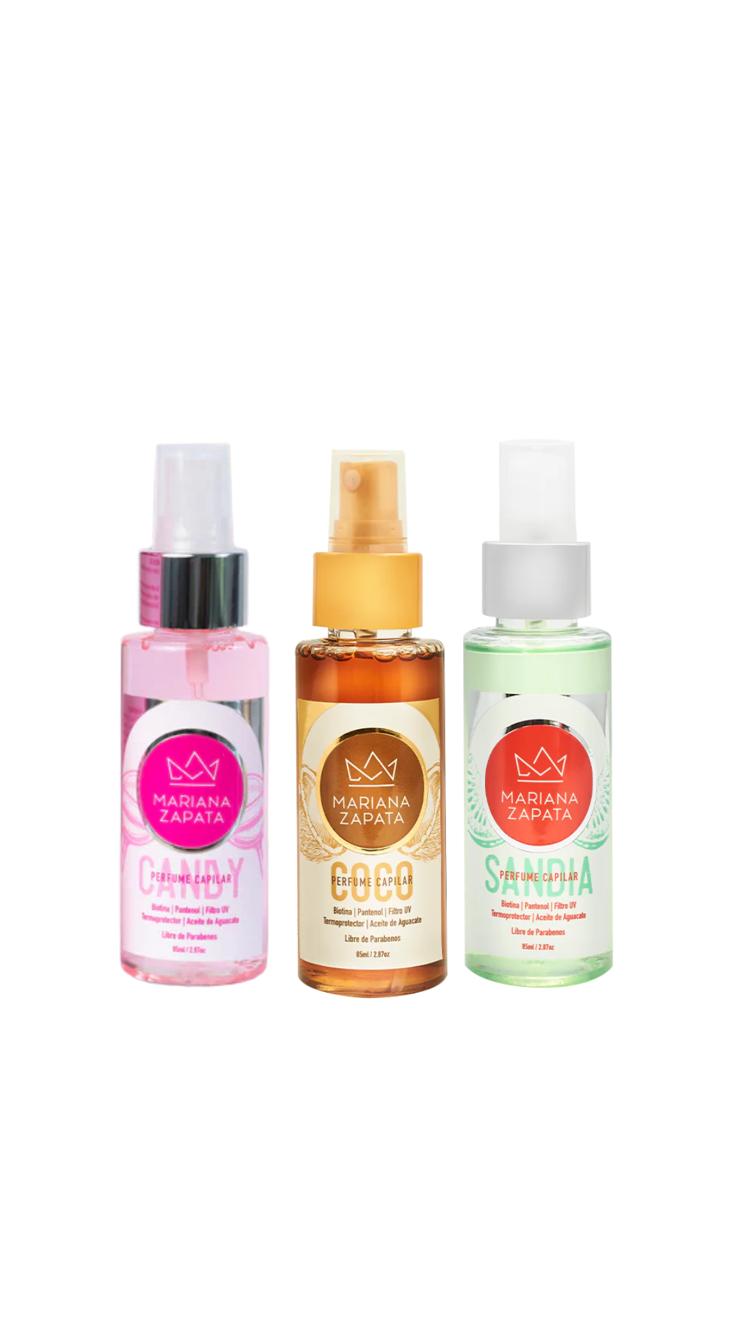 Kit Fragancia Total by Mariana Zapata – Coco, Sandía y Candy
