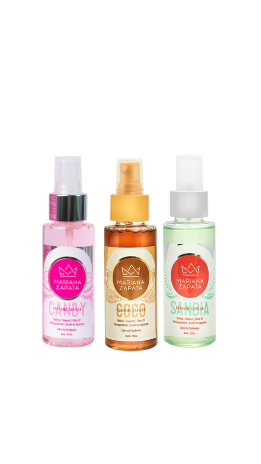 Kit Fragancia Total by Mariana Zapata – Coco, Sandía y Candy