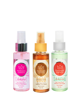 Kit Fragancia Total by Mariana Zapata – Coco, Sandía y Candy