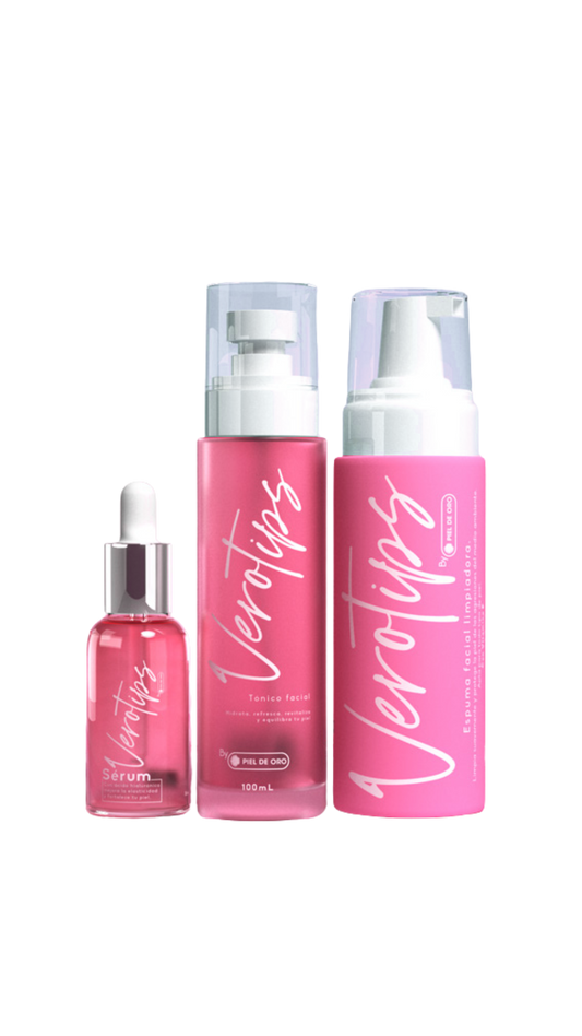 Espuma Limpiadora Facial, Tonico Facial y Serúm Hidratante