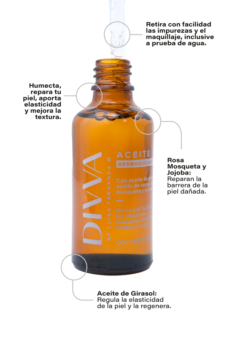 Aceite Desmaquillante Divva - MercadoGlam