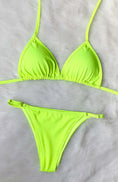 Load image into Gallery viewer, Bikini Tipo Tanga color verde fosforescente
