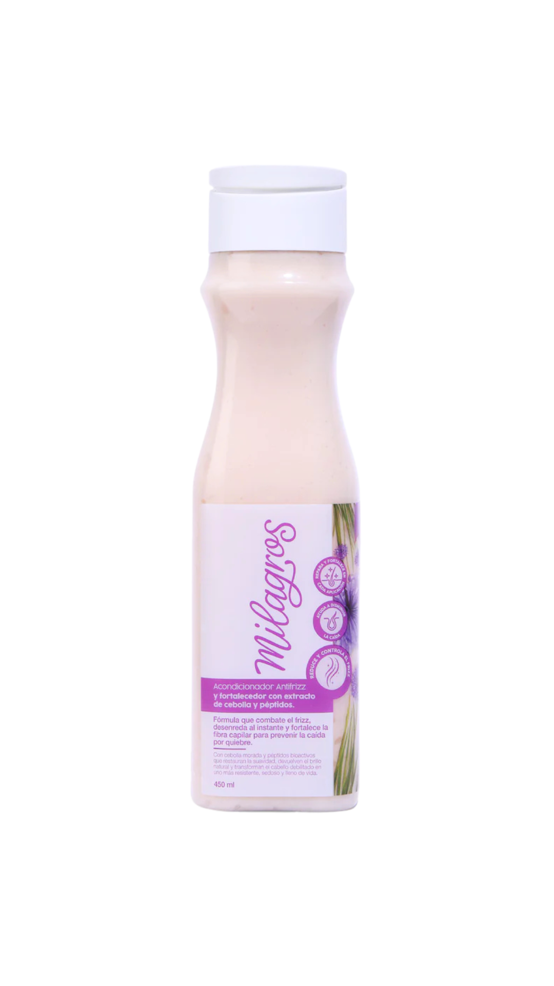 Acondicionador Antifrizz y Fortalecedor Con Cebolla y Péptidos Milagros