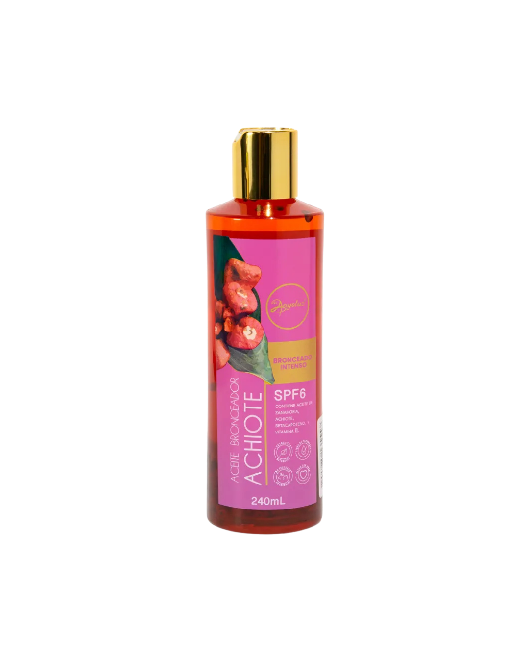 Aceite Bronceador de Achiote Anyeluz – Bronceado Dorado y Protección Solar