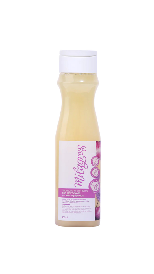 Shampoo Crecimiento Con Cebolla y Péptidos Milagros